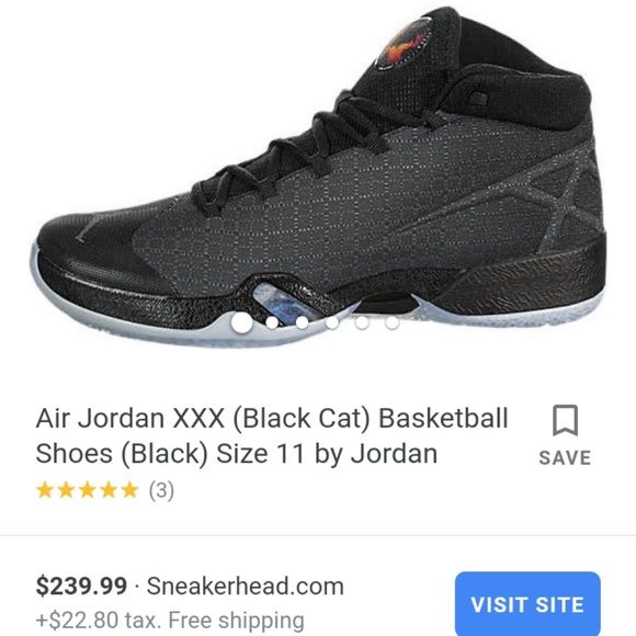 Jordan Other - Air Jordan "Black Cat" 30 Black Blue Sneakers